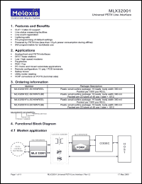 MLX32001FA-SO16WREEL Datasheet