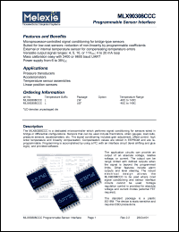 MLX90308CCCL Datasheet