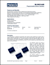 MLX90314AAL Datasheet