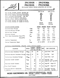 2N2906 Datasheet