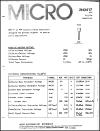 2N3417 Datasheet