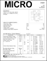 2N4029 Datasheet