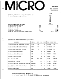2N5232 Datasheet