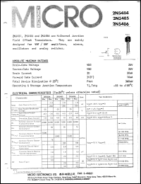 2N5485 Datasheet