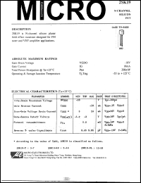 2SK19 Datasheet