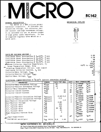 BC142 Datasheet