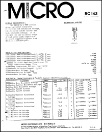BC143 Datasheet