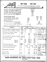 BC161 Datasheet