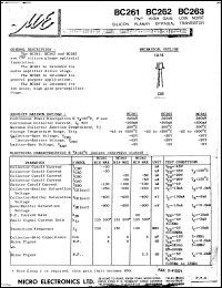 BC261 Datasheet