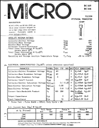 BC445 Datasheet