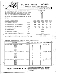 BC547 Datasheet
