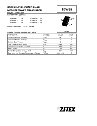 BCW68H Datasheet