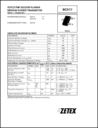 BCX17R Datasheet