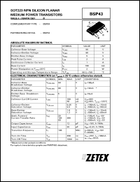 BSP43 Datasheet
