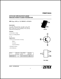 FMMT493ATC Datasheet