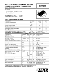 FZT605 Datasheet