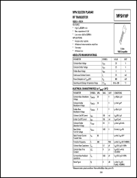 MPSH10RLRP Datasheet