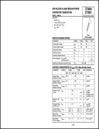 ZTX601 Datasheet