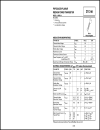 ZTX749 Datasheet