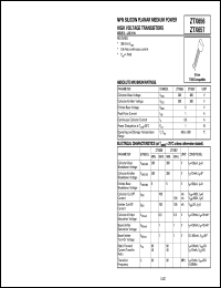 ZTX657 Datasheet