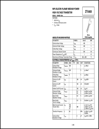 ZTX458 Datasheet