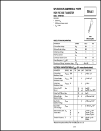 ZTX457 Datasheet