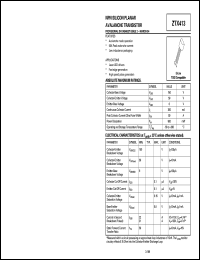 ZTX413 Datasheet