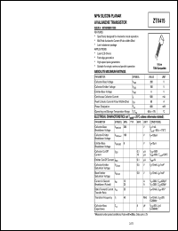 ZTX415 Datasheet