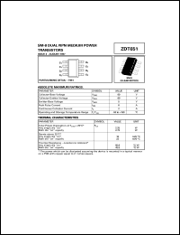 ZDT651 Datasheet