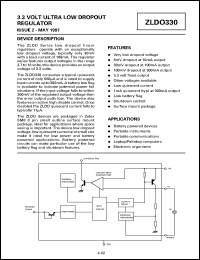 ZLDO330TB Datasheet