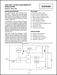 ZLDO485TB Datasheet