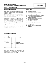 ZRT025GC1 Datasheet