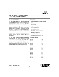 ZSR850N8 Datasheet