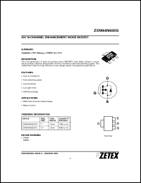 ZXM64N02XTA Datasheet