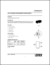 ZXMN3A01E6TC Datasheet