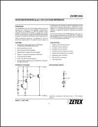 ZXRE1004CF Datasheet