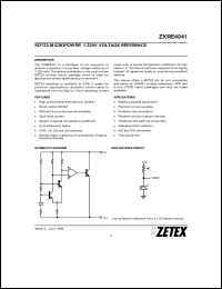 ZXRE4041FN8 Datasheet