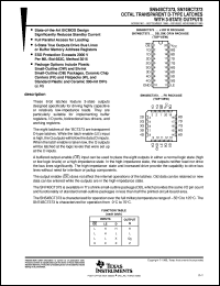 SN74BCT373DBLE Datasheet