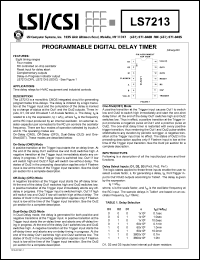 LS7213 Datasheet