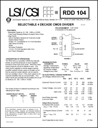 RDD104 Datasheet
