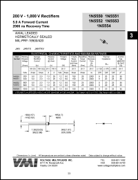 1N5551 Datasheet
