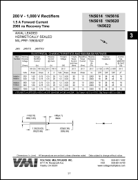 1N5618 Datasheet