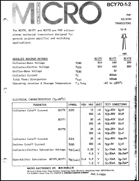 BCY71 Datasheet