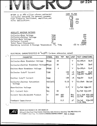 BF224 Datasheet