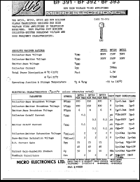 BF391 Datasheet