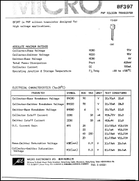 BF397 Datasheet