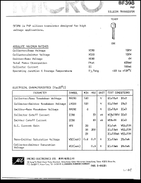 BF398 Datasheet