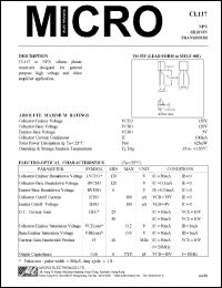 CL117 Datasheet