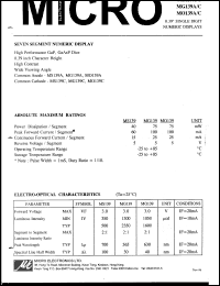MO139C Datasheet