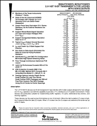 SN74LVTH162373DGGR Datasheet